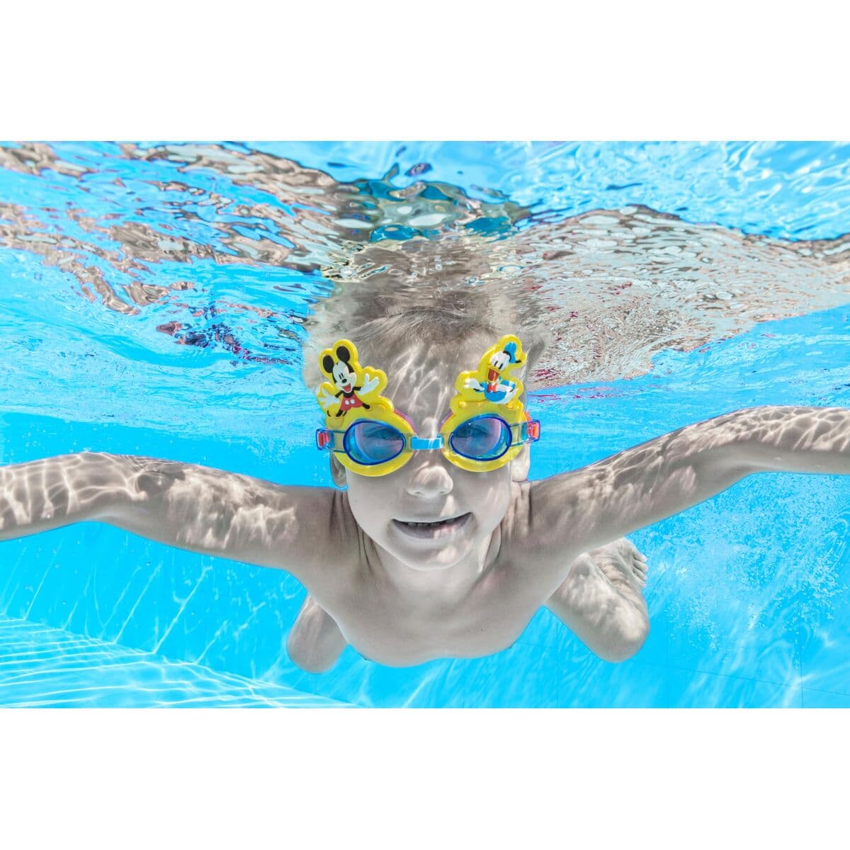 Bestway Schwimmbrille für Kinder Silikon Mickey & Freunde +3 Jahre Strand und Pool 09110 - Thumbnail 4
