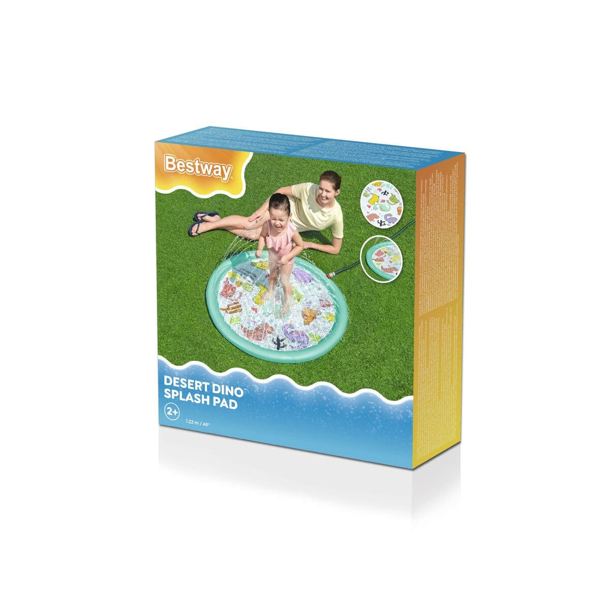 Bestway Aufblasbarer Dinosaurier Sprinkler D122 cm +2 Jahre Garten 52698 - Thumbnail 2