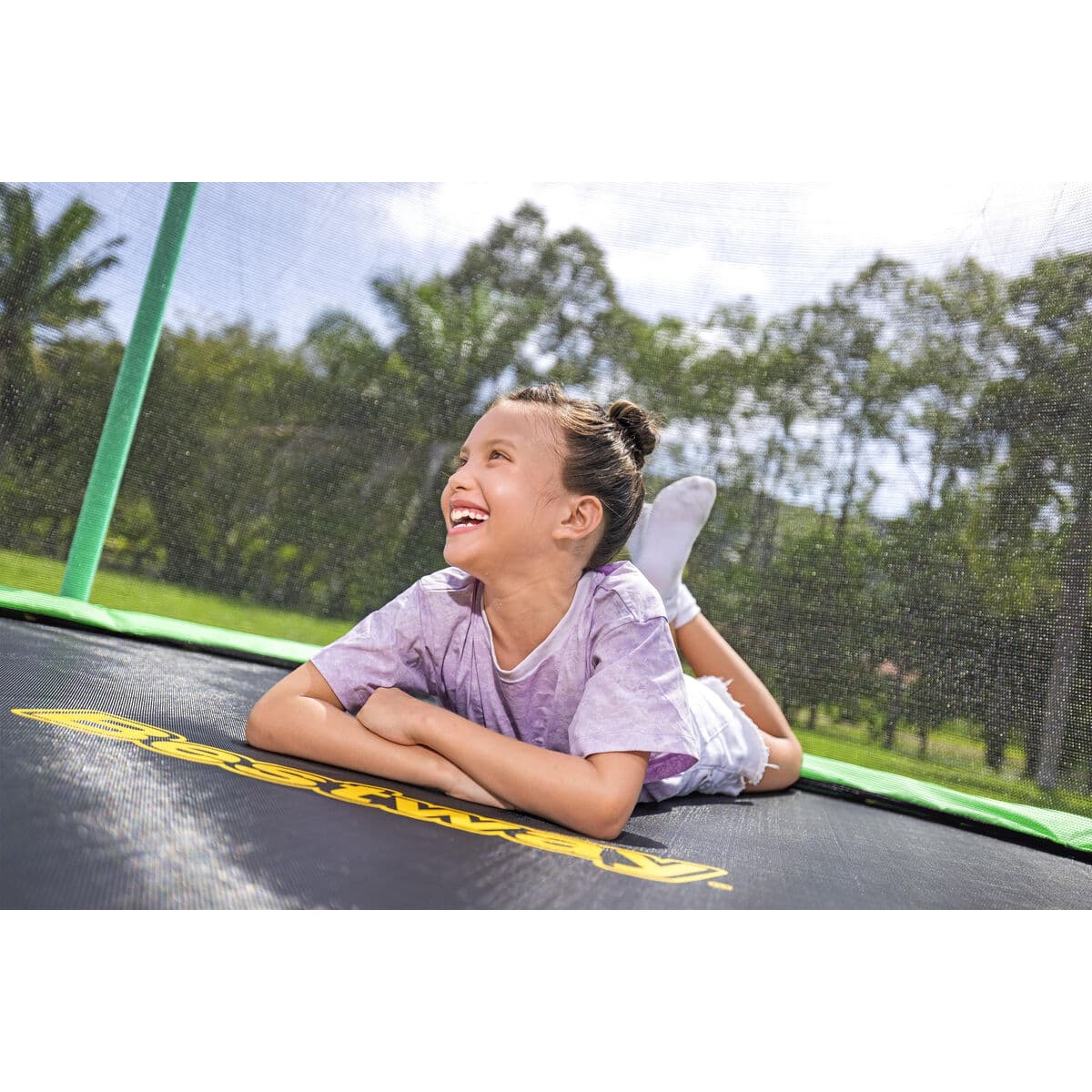 Bestway Kindertrampolin 244x220 cm +6 Jahre Garten 59102 - Thumbnail 6