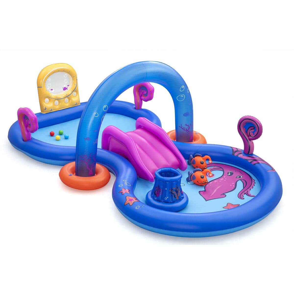 Bestway Aufblasbares Spielpool Abenteuer Meer 330x188x117 cm +2 Jahre Garten 53167 - Thumbnail 2