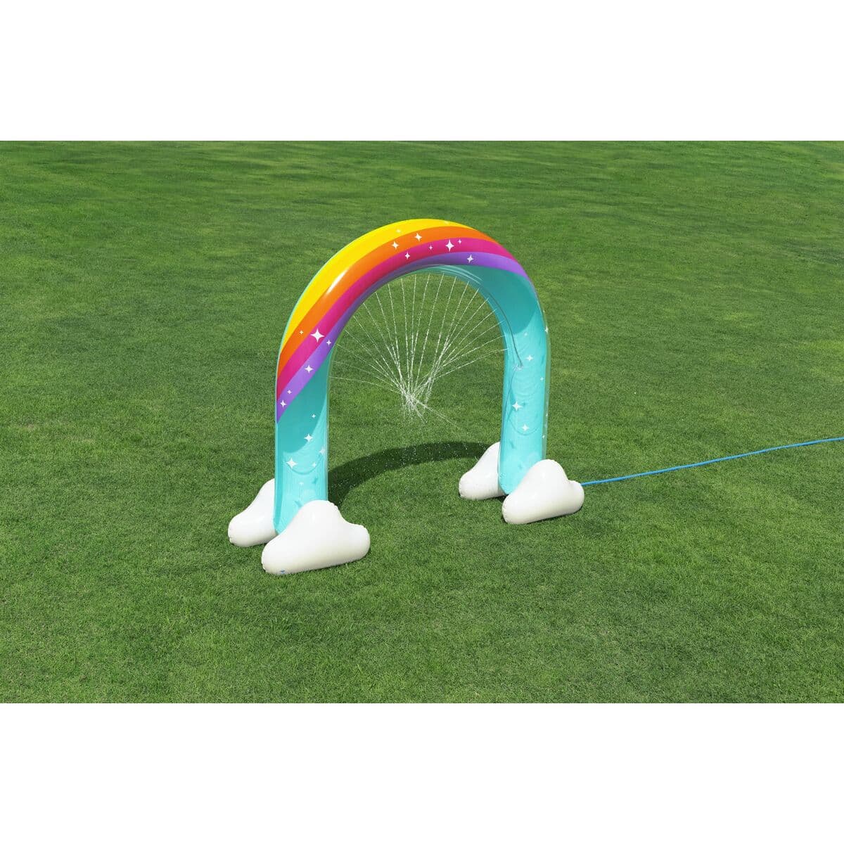 Bestway Sprinkler Jumbo Regenbogen 221x71x193 cm +2 Jahre Garten 52732 - Thumbnail 4