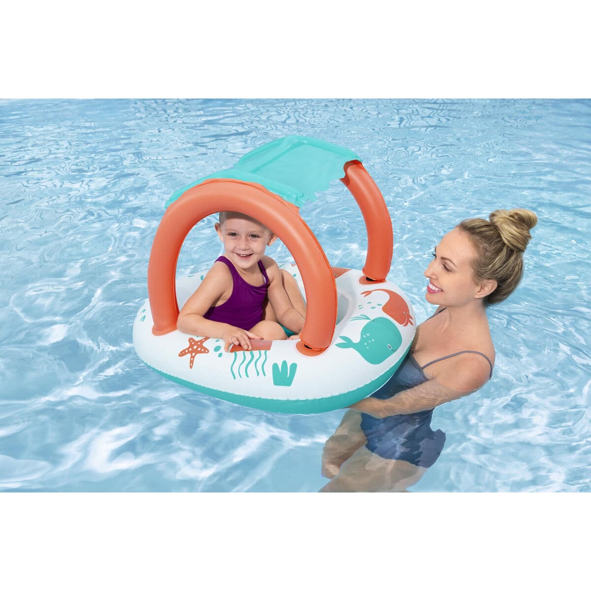 Bestway Kinderboot Aufblasbar Comfort 84x67 cm +3 Jahre Strand und Pool 34203 - Thumbnail 4