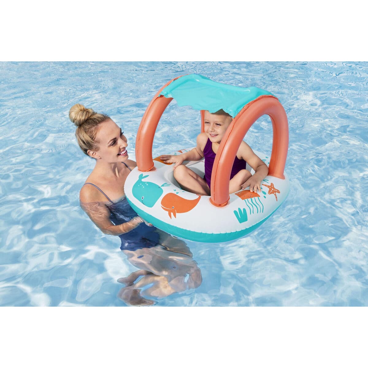 Bestway Kinderboot Aufblasbar Comfort 84x67 cm +3 Jahre Strand und Pool 34203 - Thumbnail 3