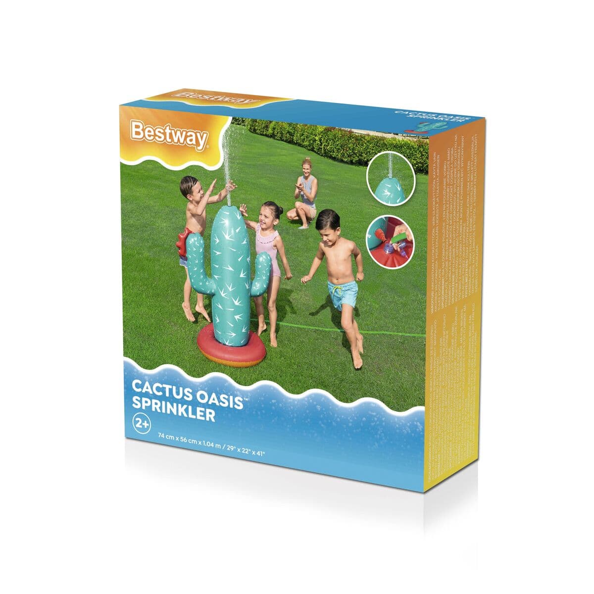 Bestway Aufblasbarer Cactus Sprinkler 74x56x104 cm +2 Jahre Garten 52733 - Thumbnail 2