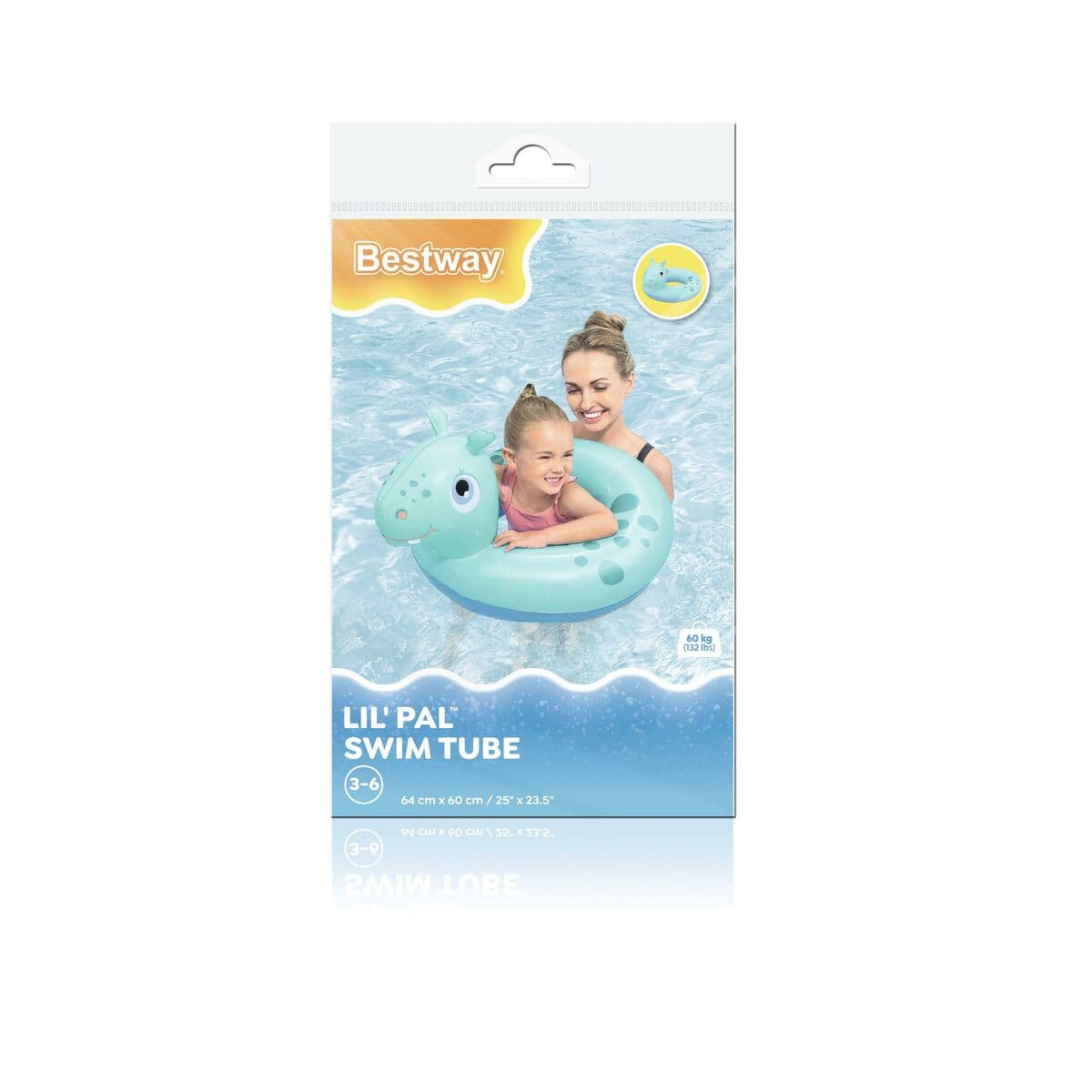 Bestway Aufblasbarer Tierflotter, bunt, 64x60/68x66/73,5x66 cm, 3-6 Jahre, Strand/Pool 36464 - Thumbnail 5