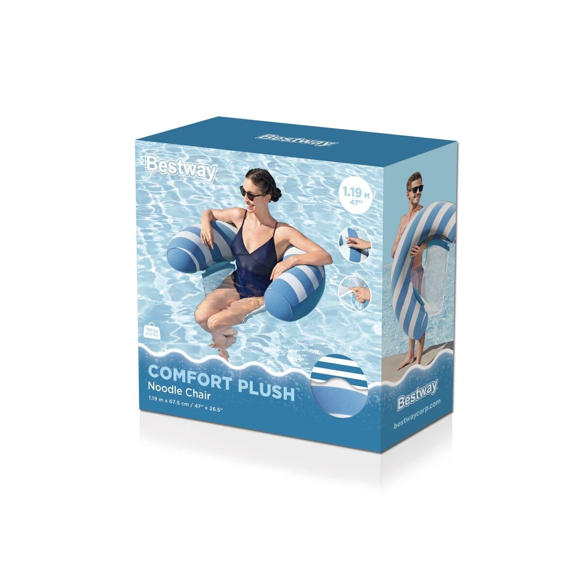 Luftmatratze Bestway 103 x 70 x 21 cm - Thumbnail 6
