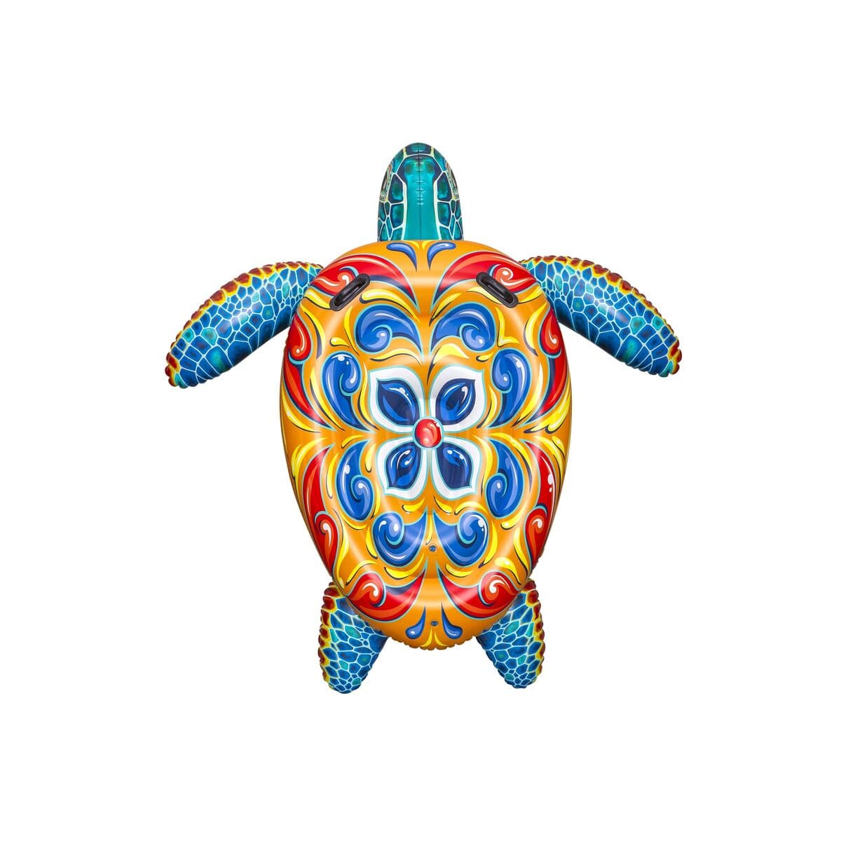 Bestway Aufblasbare Schildkröte Mediterran mit Griffen 183x173 cm +3 Jahre Strand/Pools 41523 - Thumbnail 2