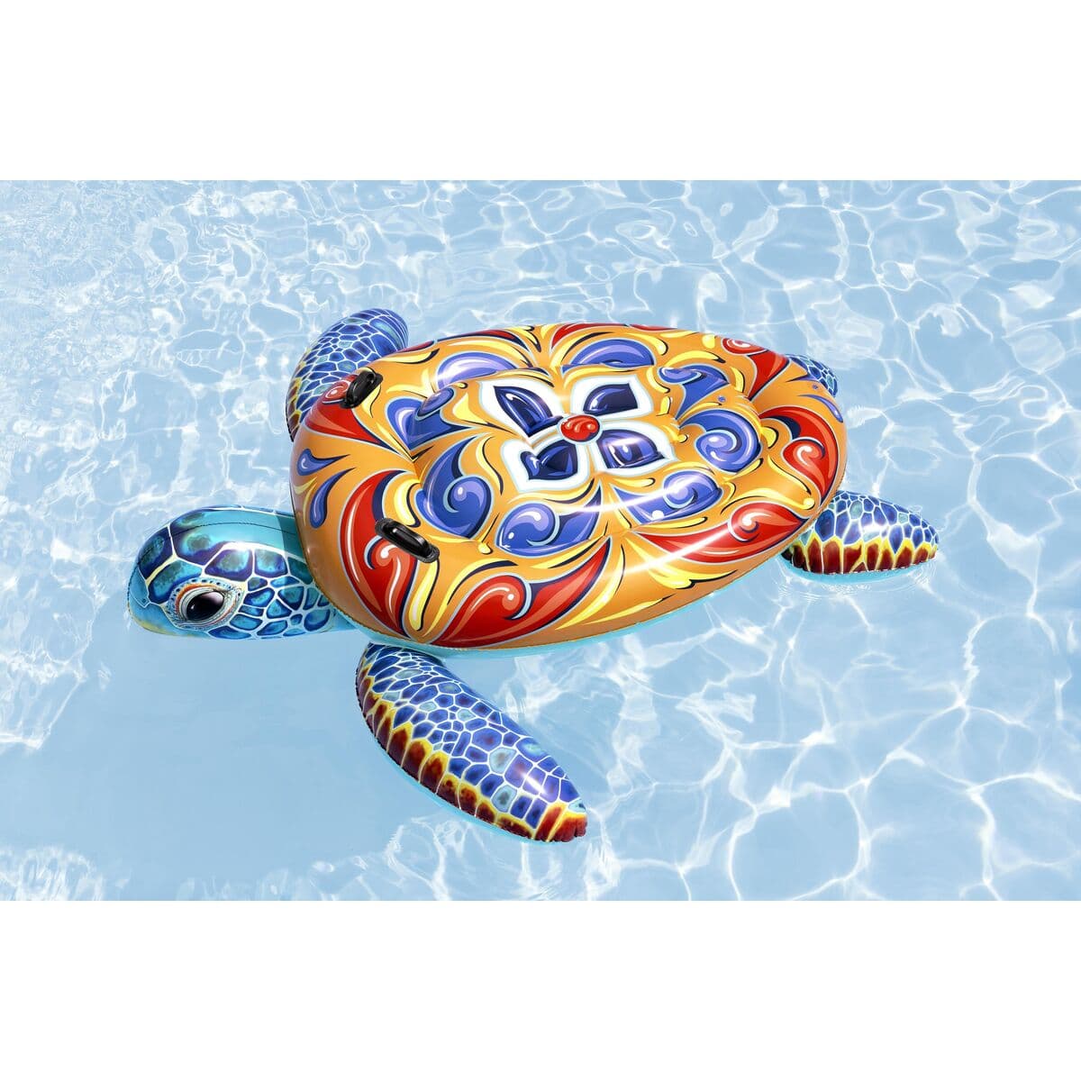 Bestway Aufblasbare Schildkröte Mediterran mit Griffen 183x173 cm +3 Jahre Strand/Pools 41523 - Thumbnail 4