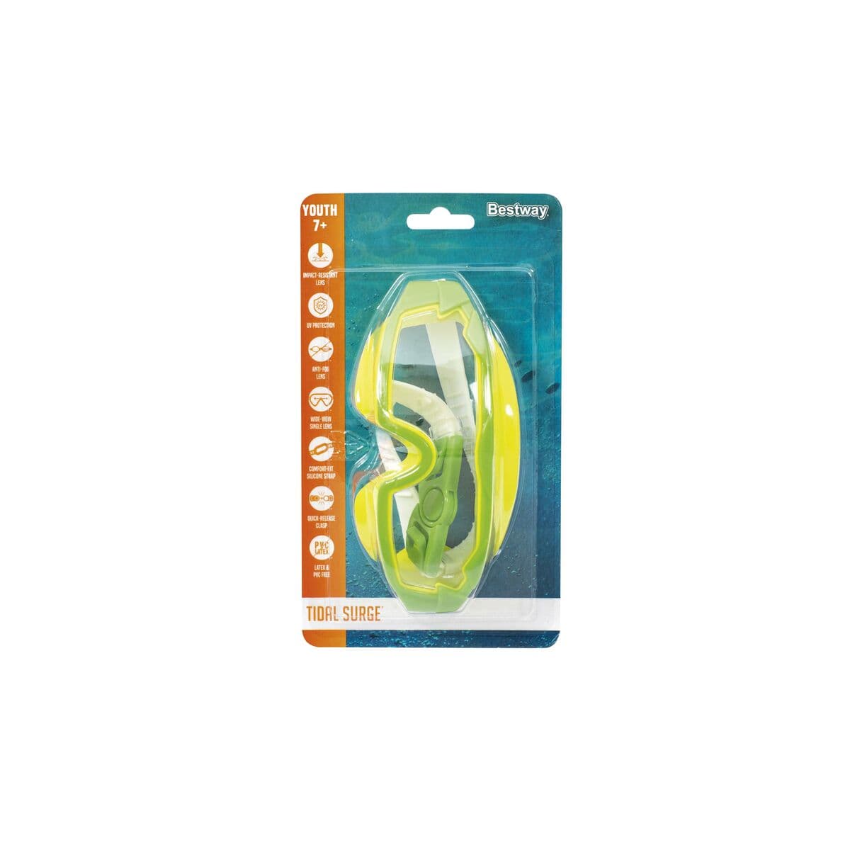 Bestway Junior Tauchmaske Silikon Anti-Beschlag Farbe Gemischt +7 Jahre Strand/Pools 21179 - Thumbnail 4