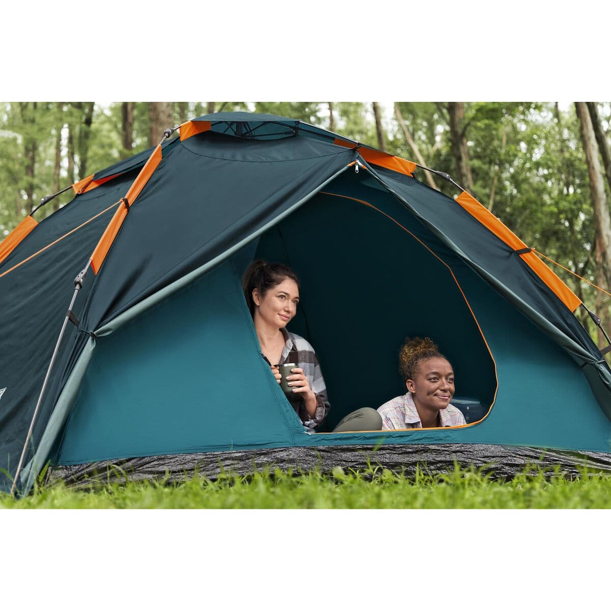 Bestway Zelt Polyester 2 Eingänge 2 Ausgänge 70/210/70x240x138 cm Camping 68142 - Thumbnail 5