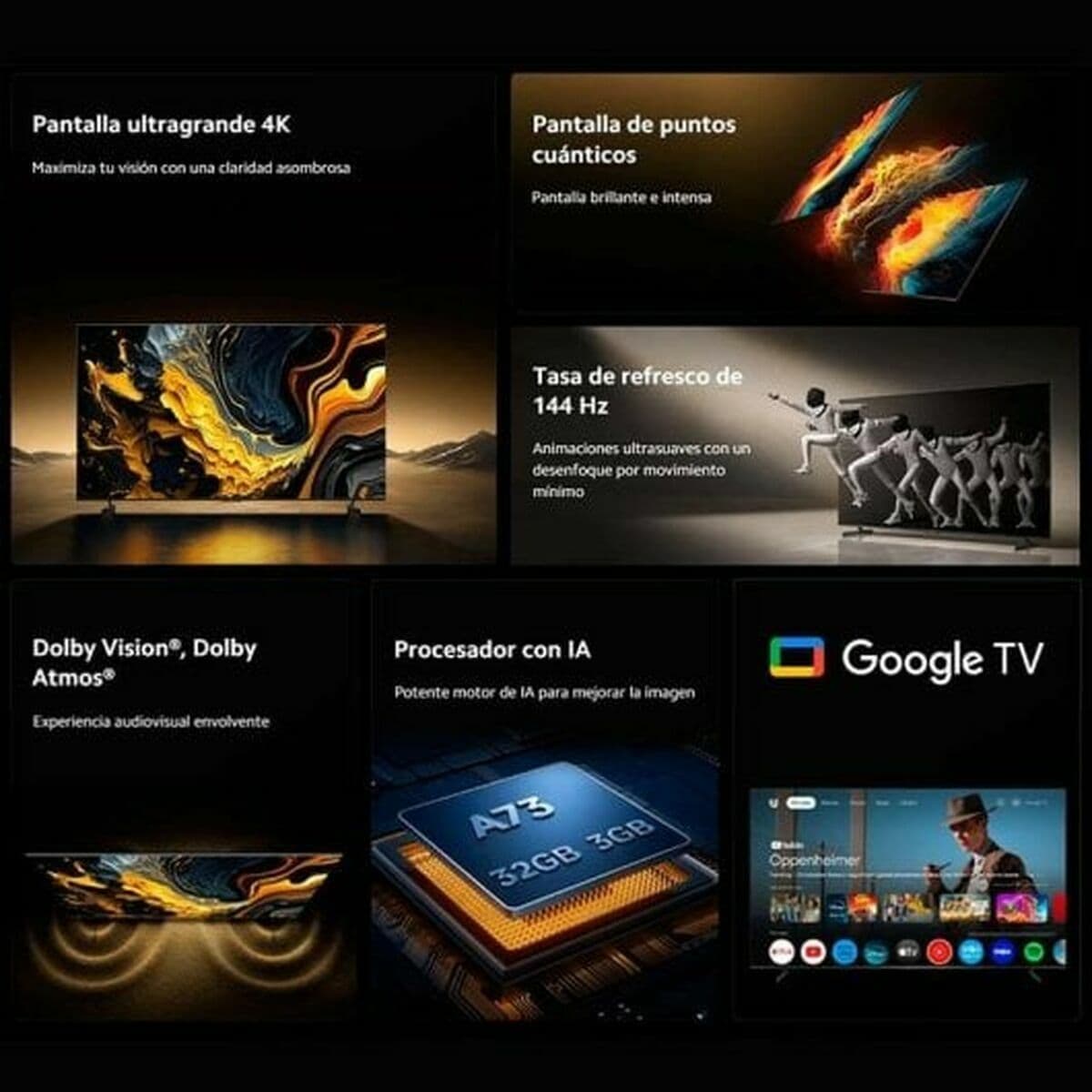 Smart TV Xiaomi ELA5692EU 100" 4K Ultra HD LED HDR QLED (Restauriert A) - Thumbnail 5