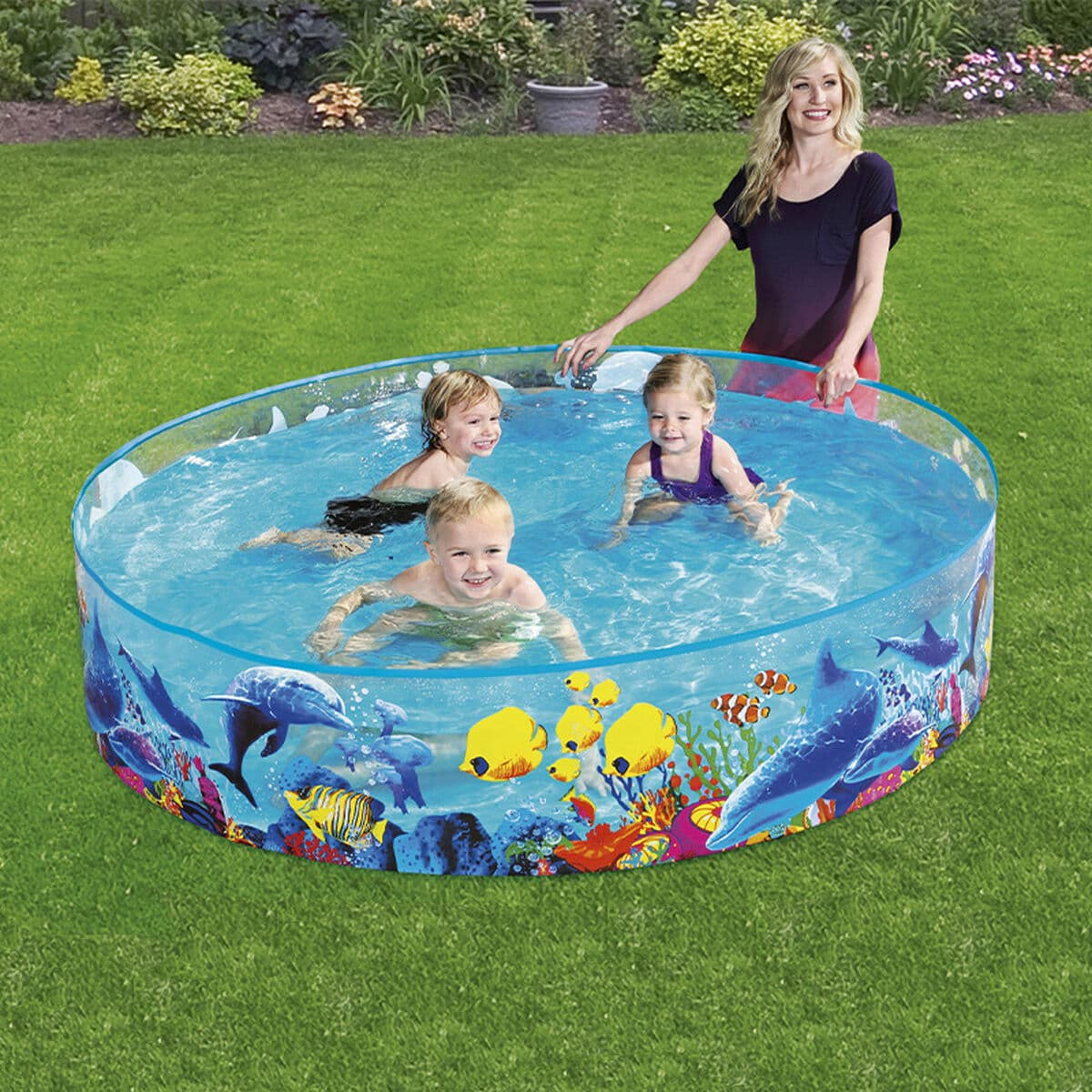 Bestway Starres Kinderbecken PVC Marina 183x38 cm +2 Jahre Garten 55030 - Thumbnail 3