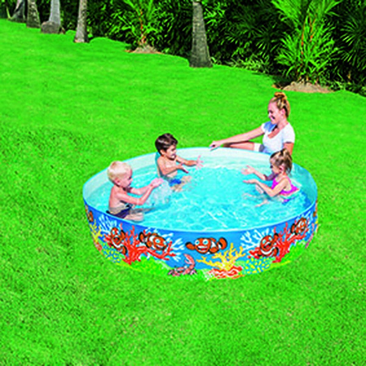 Bestway Starres Kinderbecken PVC Marina 183x38 cm +2 Jahre Garten 55030 - Thumbnail 8