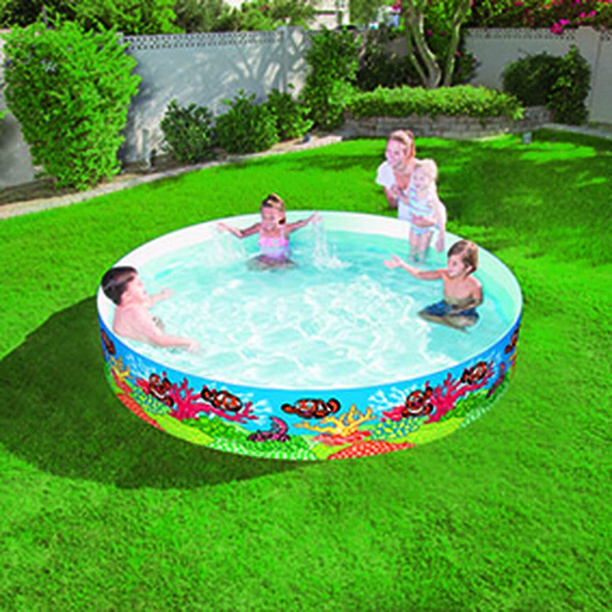 Bestway Starre Kinder-PVC-Pool Marina 244x46 cm +3 Jahre Garten 55031 - Thumbnail 6