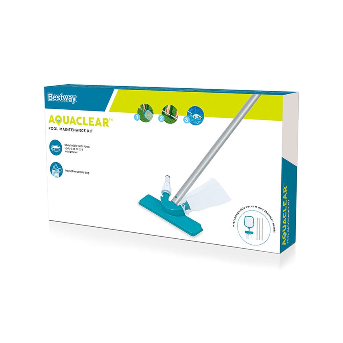 Bestway Poolpflege-Kit Stange 167 cm Garten 58013 - Thumbnail 3