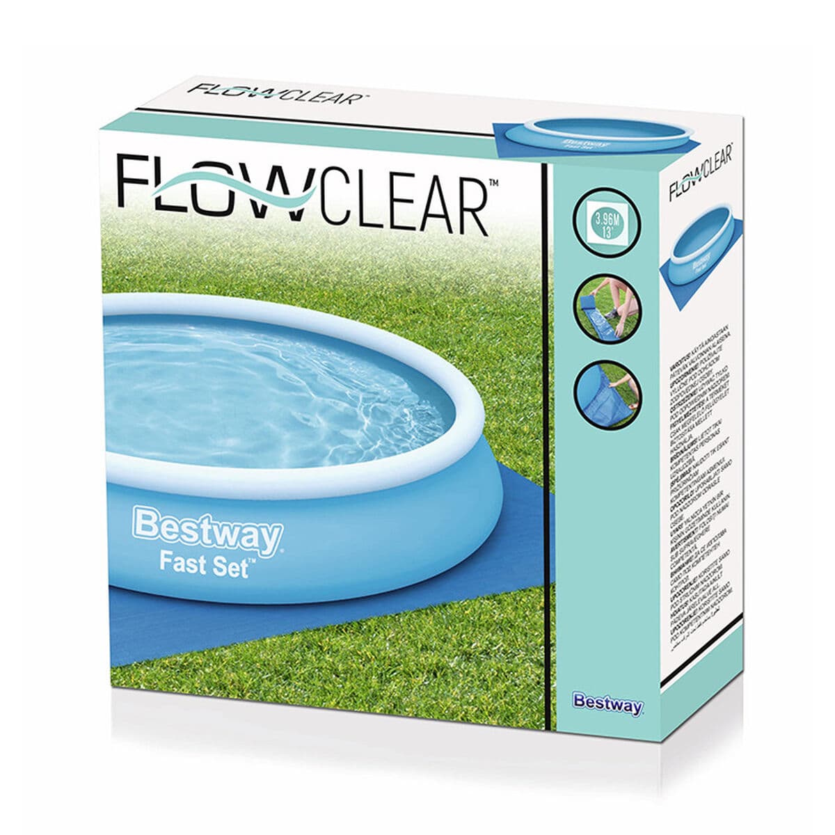 Bestway Bodenschutz Pool 396x396 cm Garten 58002 - Thumbnail 2