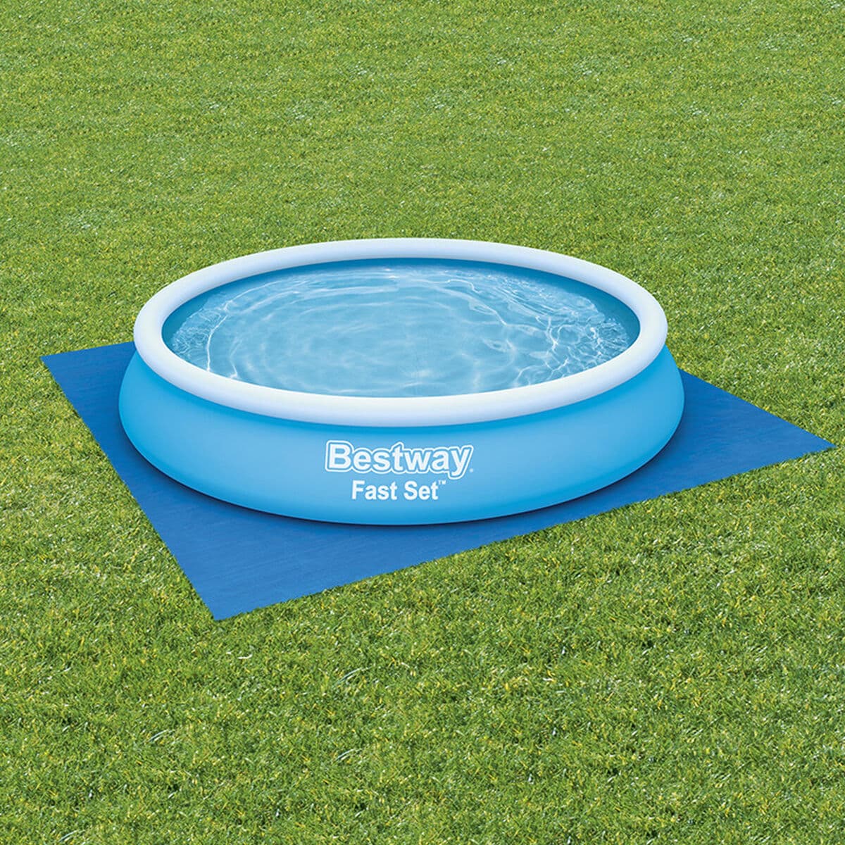 Bestway Bodenschutz Pool 396x396 cm Garten 58002 - Thumbnail 3