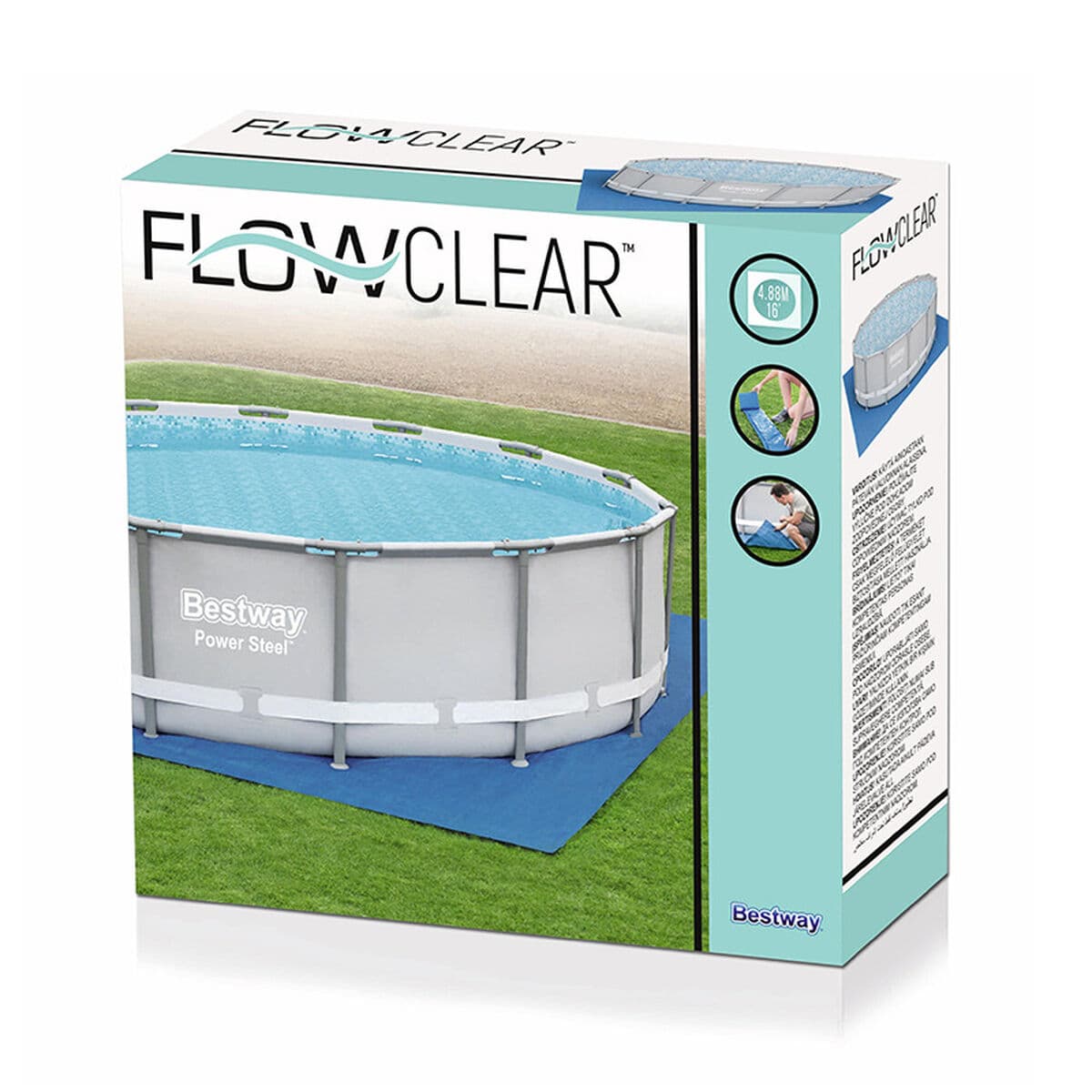 Bestway Bodenschutz Pool 488x488 cm Garten 58003 - Thumbnail 2