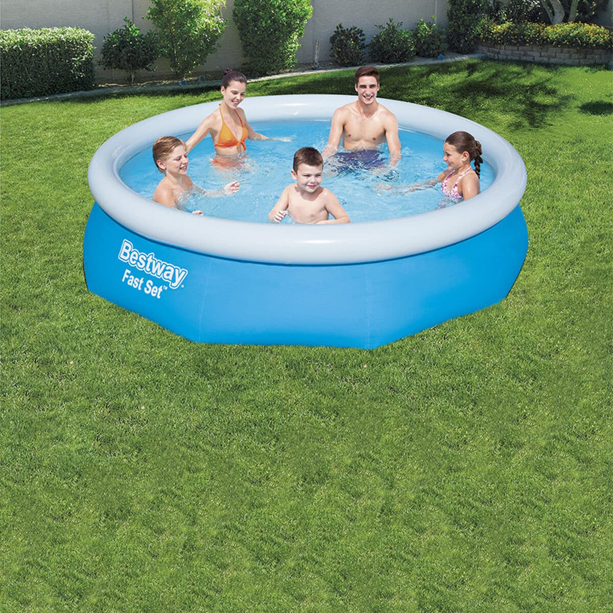 Bestway Aufblasbares Pool Erwachsener Ring 305x76 cm Garten 57266 - Thumbnail 3