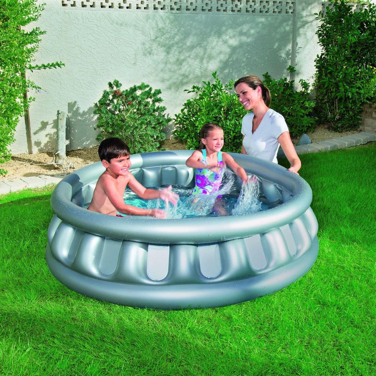Bestway Aufblasbares Kinderbecken 3 Kammern Raumschiff 152x43 cm +3 Jahre Garten 51080 - Thumbnail 2