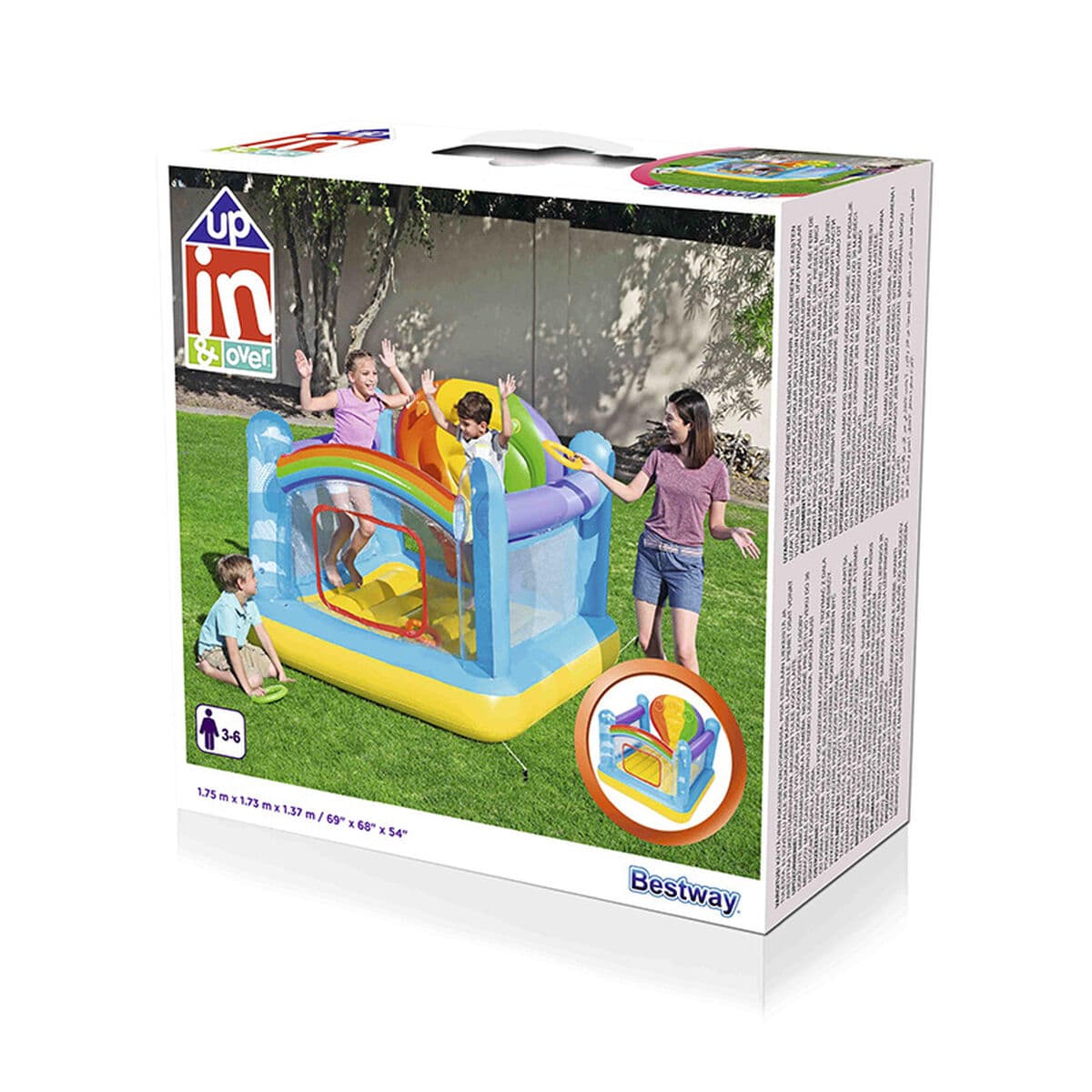 Bestway Hüpfburg Spiele Ringe 175x173x137 cm +3 Jahre Garten 52269 - Thumbnail 2