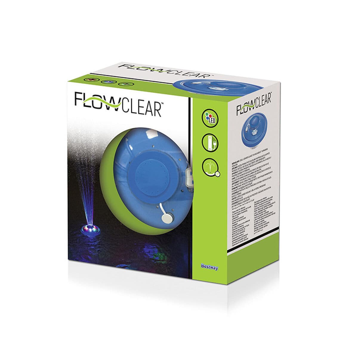 Bestway LED-Licht mehrfarbig D18,5 cm schwimmend Pool und Garten 58493 - Thumbnail 2