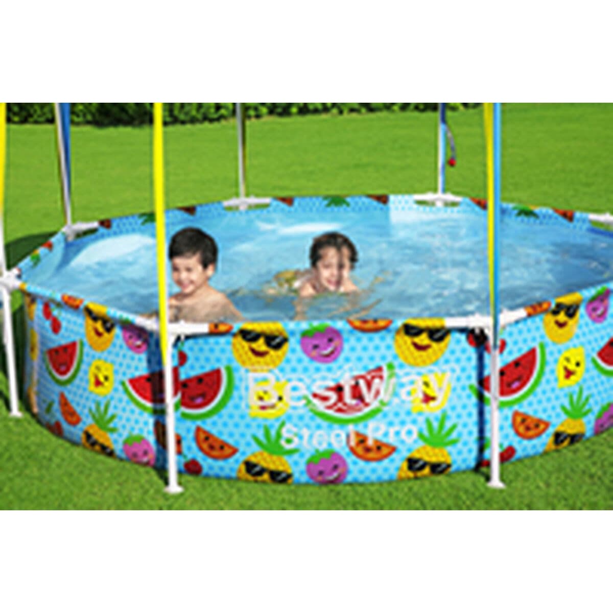 Bestway Starre Erwachsenenschwimmbecken 244x51 cm Garten 56432 - Thumbnail 6