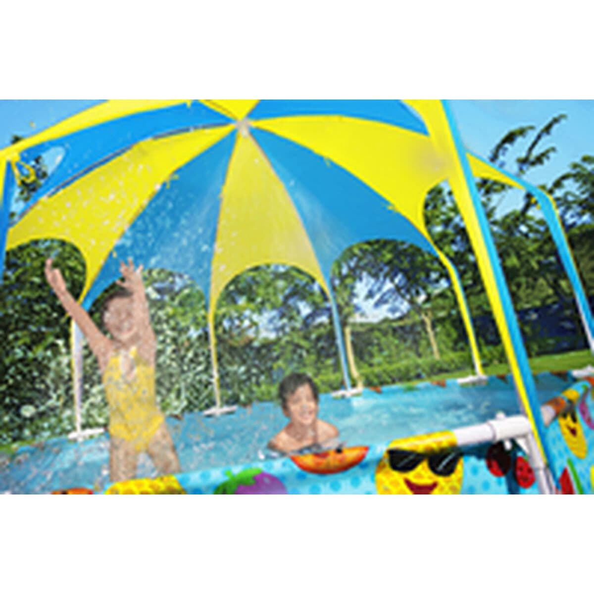 Bestway Starre Erwachsenenschwimmbecken 244x51 cm Garten 56432 - Thumbnail 7