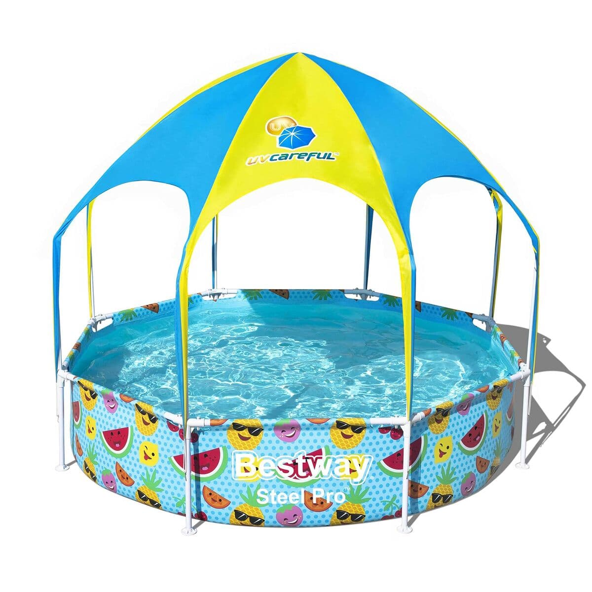 Bestway Starre Erwachsenenschwimmbecken 244x51 cm Garten 56432 - Thumbnail 5