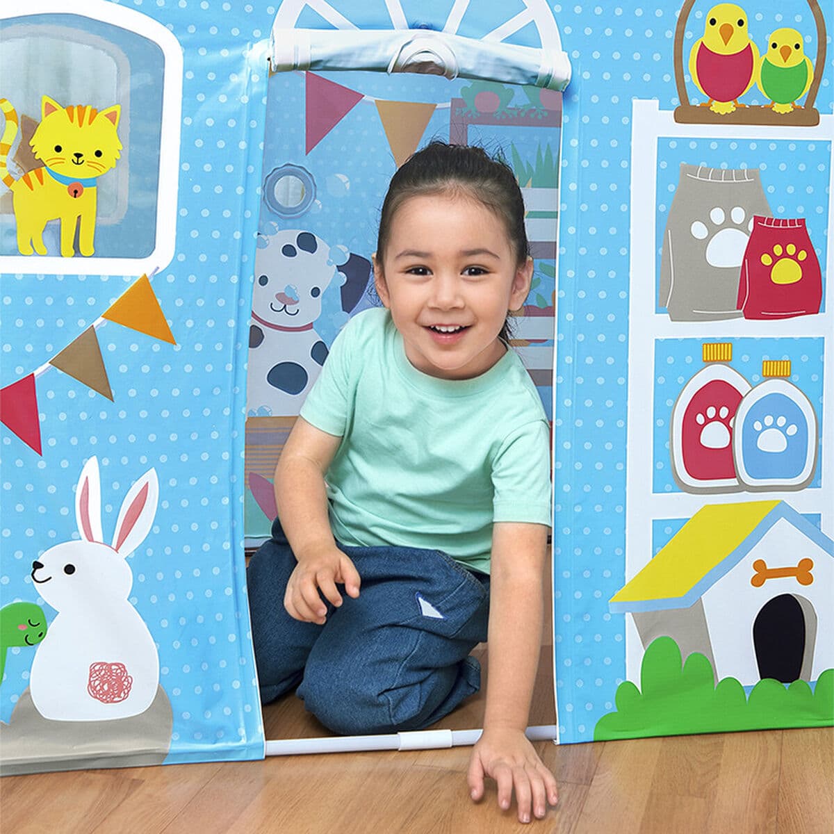 Bestway Spielhütte 102x76x114 cm +2 Jahre Innen- und Garten 52007 - Thumbnail 3