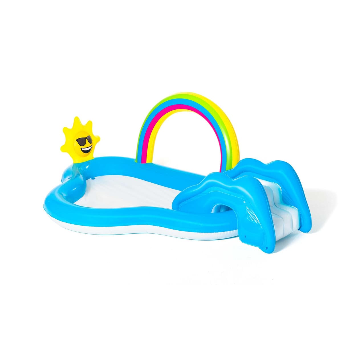 Bestway Aufblasbarer Pool Regenbogen Spielplatz 257x145x91 cm +2 Jahre Garten 53092 - Thumbnail 4