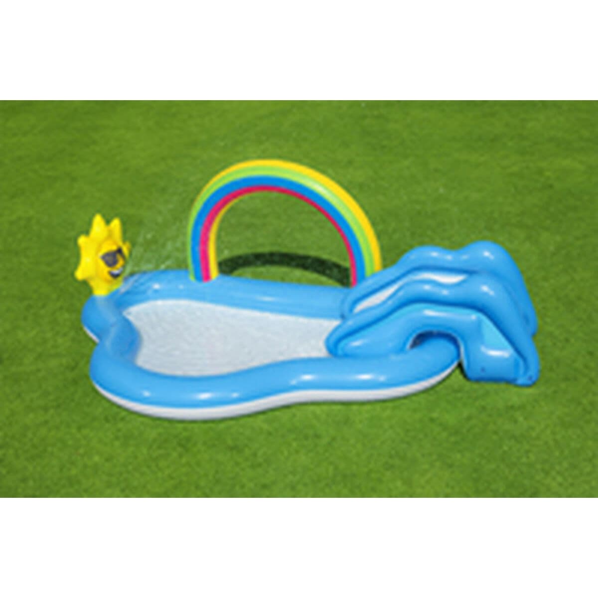 Bestway Aufblasbarer Pool Regenbogen Spielplatz 257x145x91 cm +2 Jahre Garten 53092 - Thumbnail 8