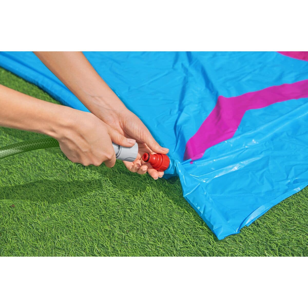 Bestway Rutschbahn mit Doppeltieren Llama 488x138 cm +3 Jahre Garten 52320 - Thumbnail 6