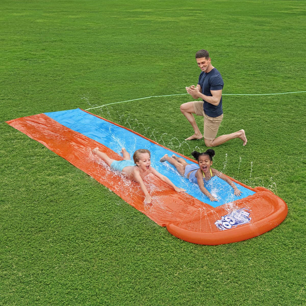 Bestway Doppelrutsche 488x138 cm +3 Jahre Garten 52328 - Thumbnail 3