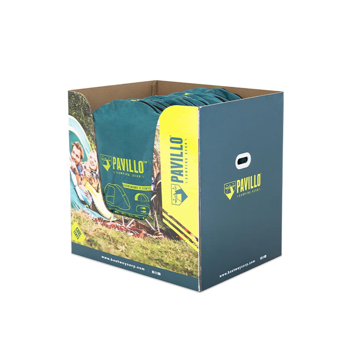 Bestway Zelt Polyester Glasfaser 235x145x100 cm Camping 68086 - Thumbnail 2