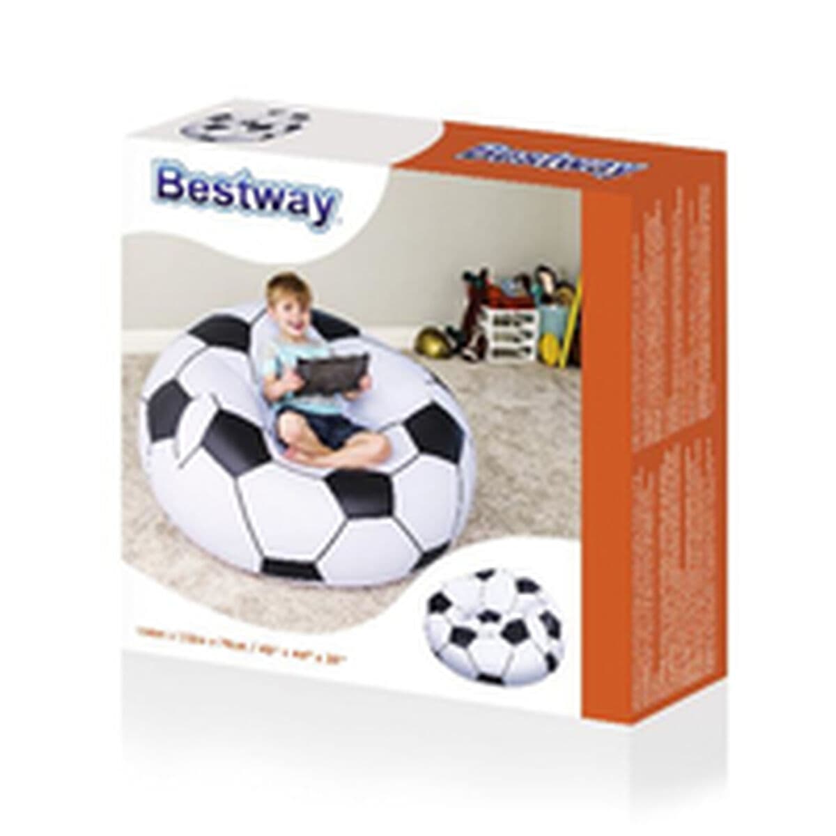 Bestway Riesiger Fußballsessel 114x112x66 cm +6 Jahre Innen- und Gartennutzung 75010 - Thumbnail 6