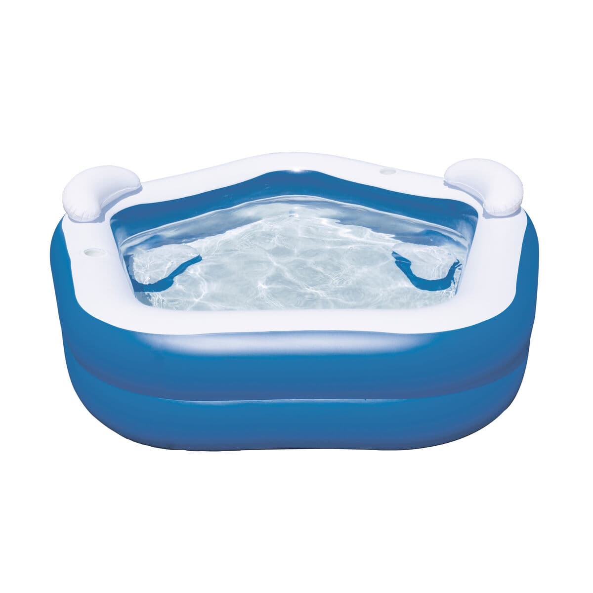 Bestway Aufblasbares Zweikammer-Schwimmbecken Family 213x206x69 cm +6 Jahre Garten 54153 - Thumbnail 5