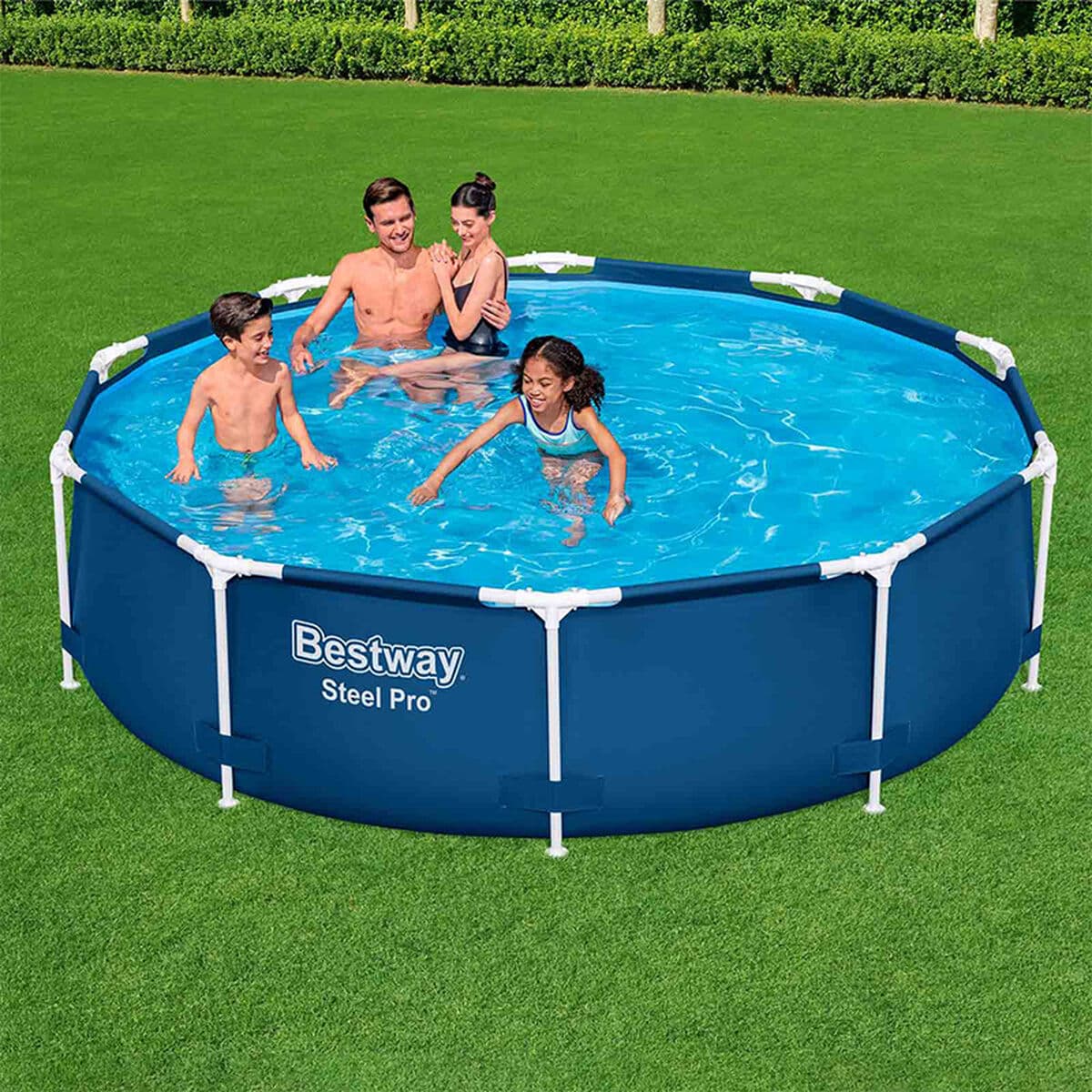 Schwimmbad Abnehmbar Bestway 305 x 76 cm 305 x 305 x 76 cm - Thumbnail 3