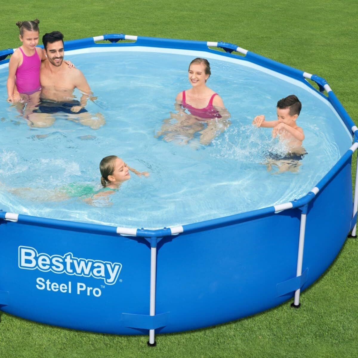 Schwimmbad Abnehmbar Bestway 305 x 76 cm 305 x 305 x 76 cm - Thumbnail 6