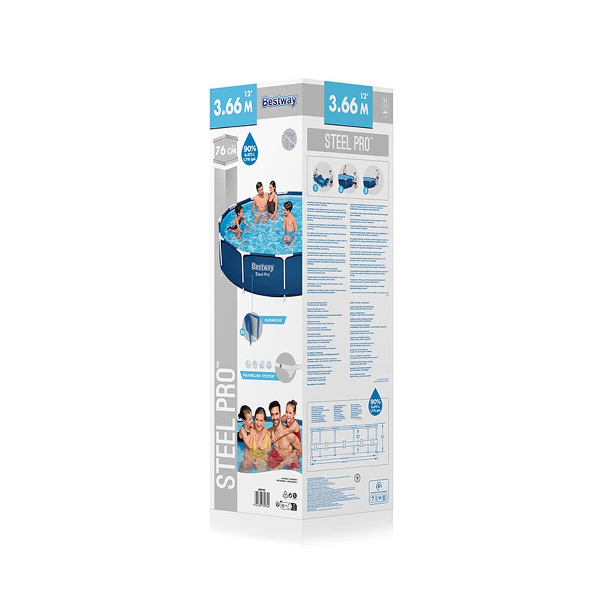 Bestway Starre Erwachsenenpool 366x76 cm Garten 56706 - Thumbnail 2