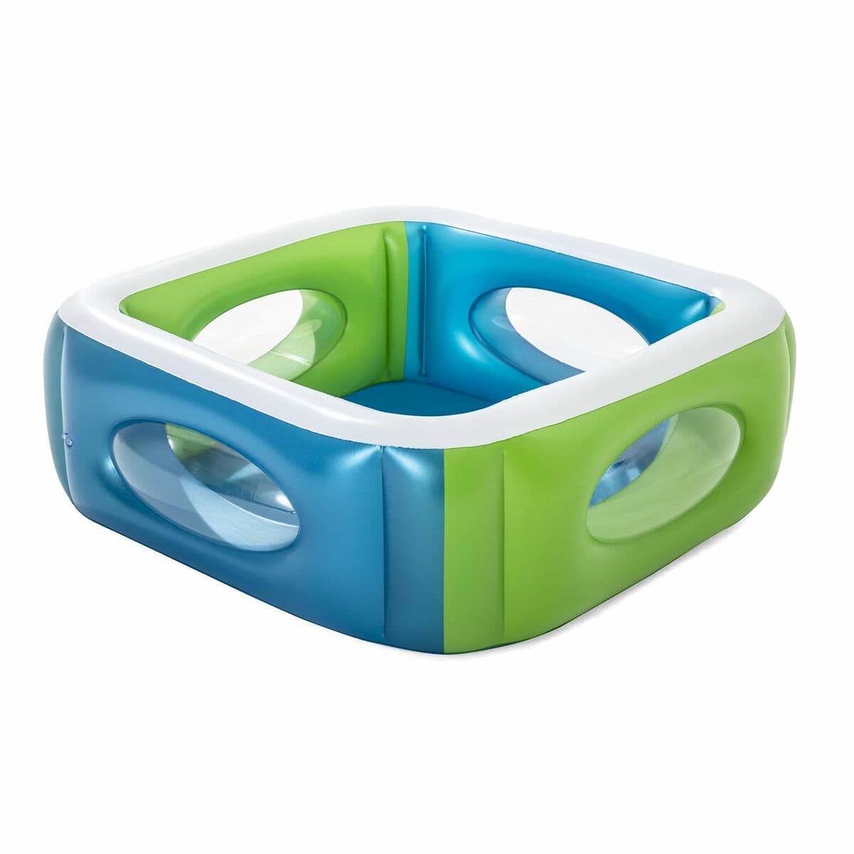 Bestway Aufblasbarer Pool mit Fenstern 168x168x56 cm +6 Jahre Garten 51132 - Thumbnail 5