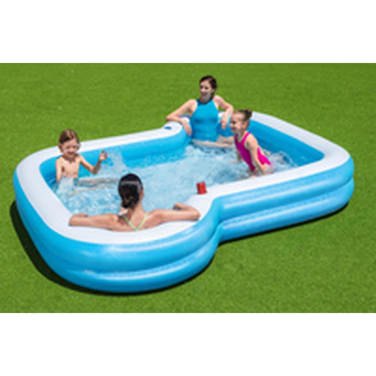 Bestway Aufblasbares Pool 2 Kammern Family 305x274x46 cm +3 Jahre Garten 54321 - Thumbnail 6