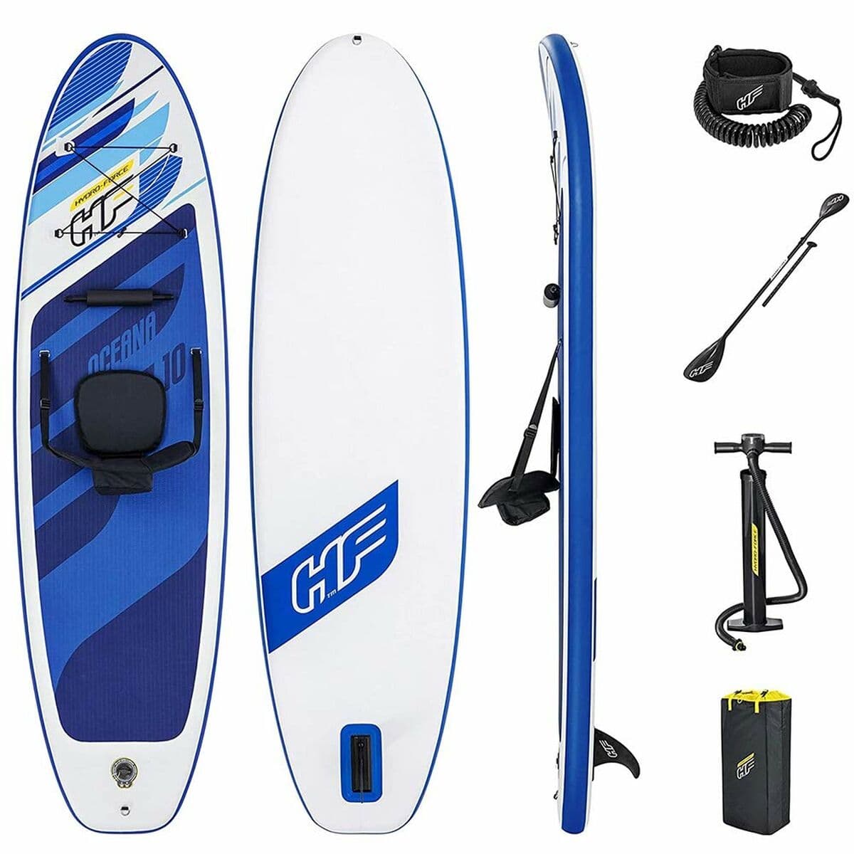 Bestway Paddle Surf Board Umwandelbar Hidro-Force 305x84x12cm Freizeit 65350 - Thumbnail 6