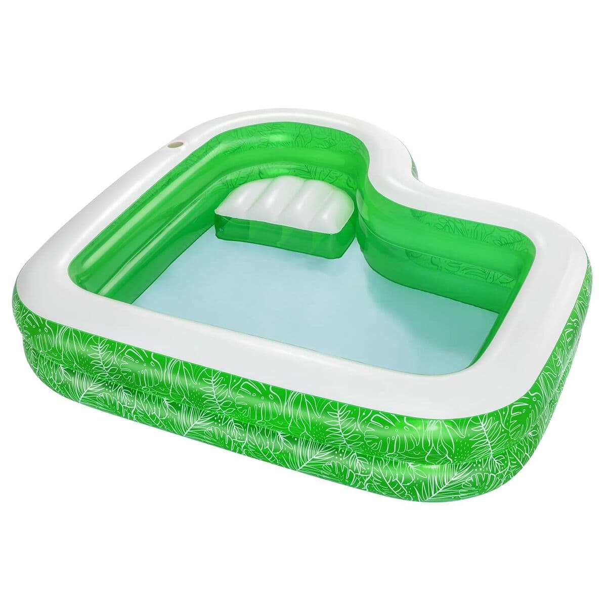 Bestway Aufblasbarer Pool 2 Kammern Tropical 231x231x51 cm +6 Jahre Garten 54336 - Thumbnail 5