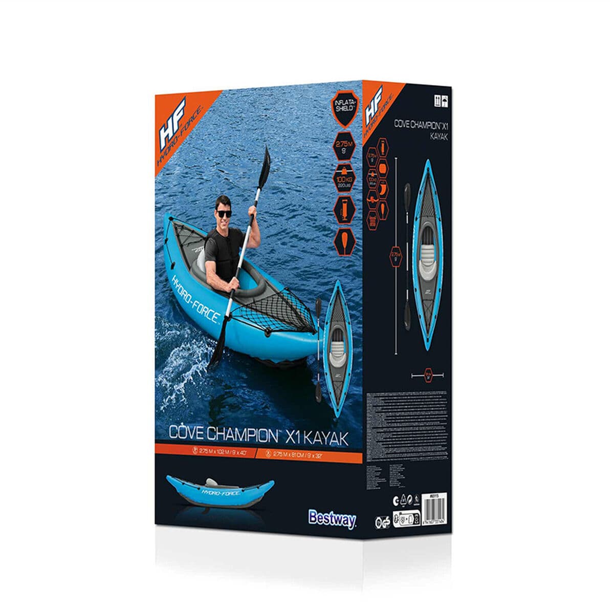 Bestway Einzelkajak Hidro-Force 275x102 cm Freizeit 65115 - Thumbnail 4