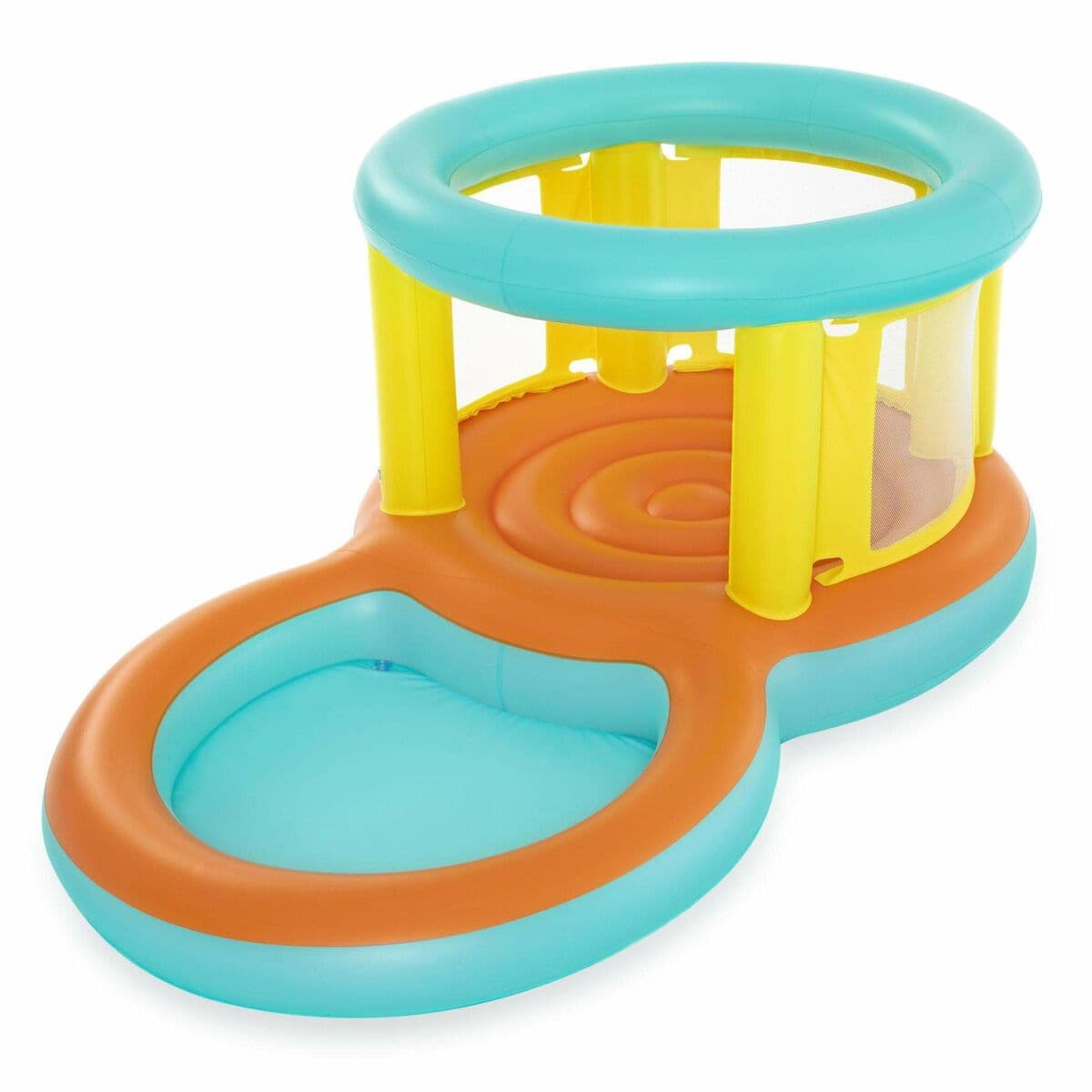 Bestway aufblasbares Poolspielzentrum Hüpfburg 239x142x102 cm +3 bis 6 Jahre Garten 52385 - Thumbnail 4
