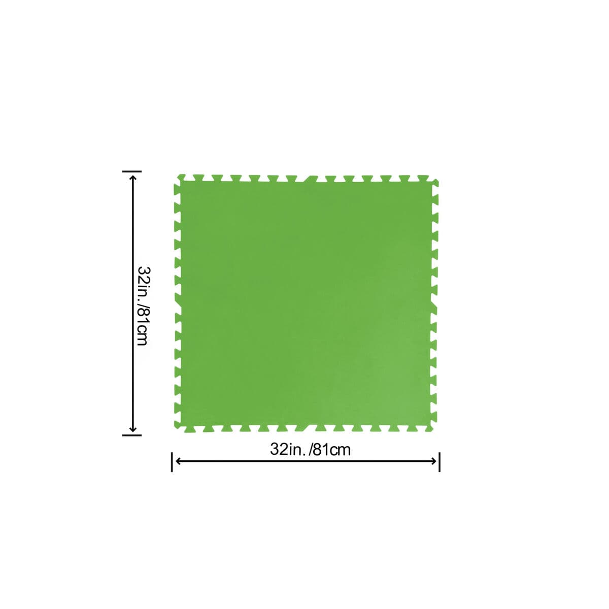Bestway Poolboden Foam Grün 9 Stücke 78x78 cm Garten 58636 - Thumbnail 4