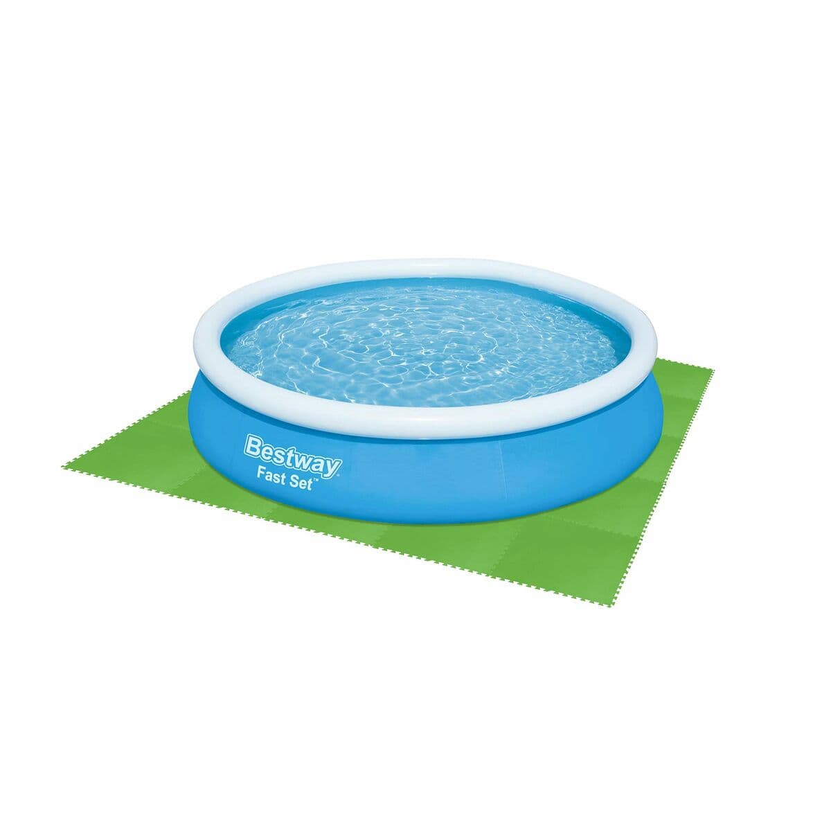 Bestway Poolboden Foam Grün 9 Stücke 78x78 cm Garten 58636 - Thumbnail 5