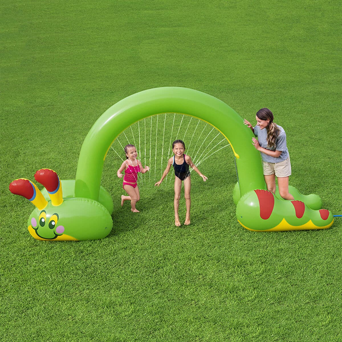 Bestway Riesiger aufblasbarer Sprinklerwurm 338x110x188 cm +2 Jahre Garten 52398 - Thumbnail 3