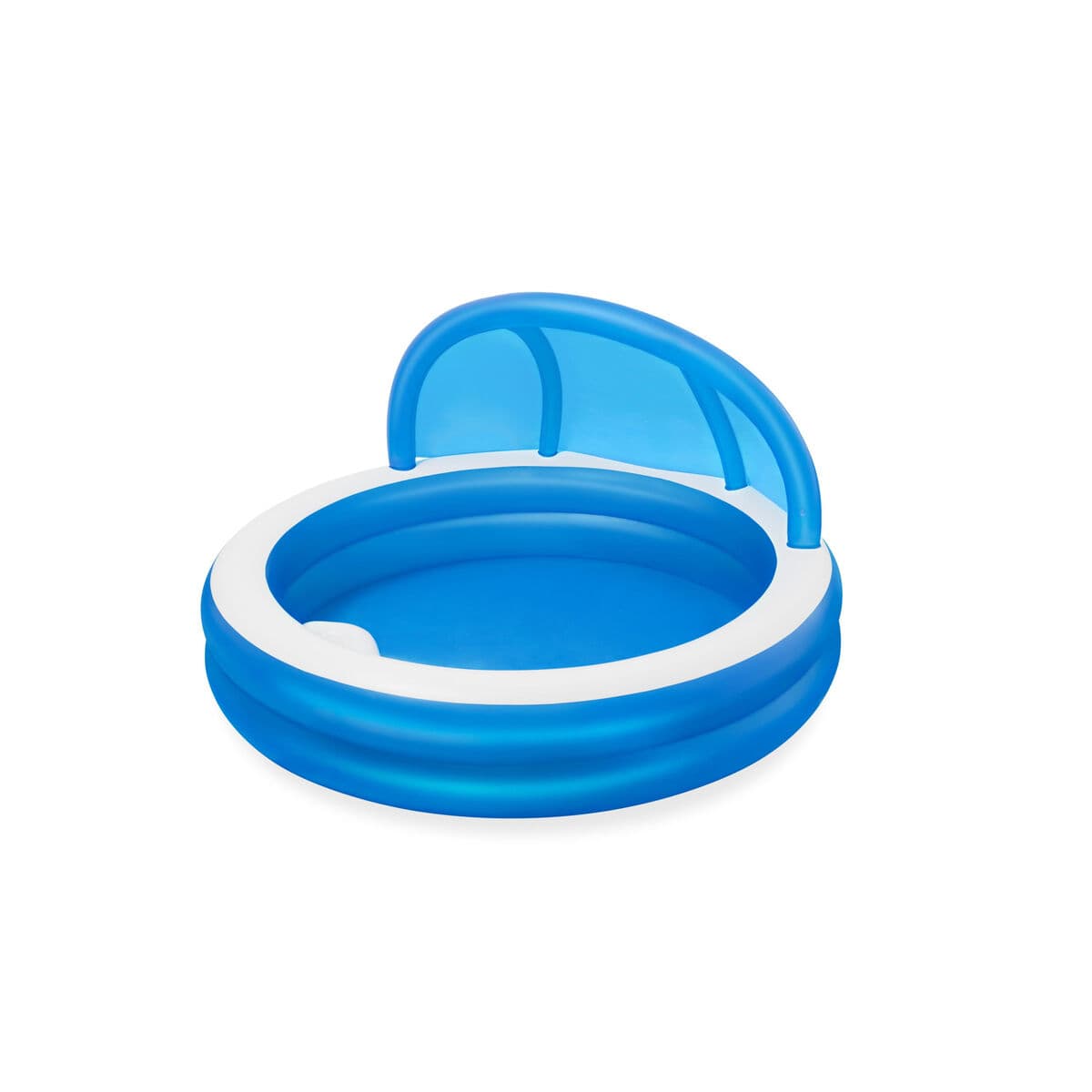Bestway aufblasbarer Pool 2 Kammern Sonnenschutz 241x241x140 cm +6 Jahre Garten 54337 - Thumbnail 4